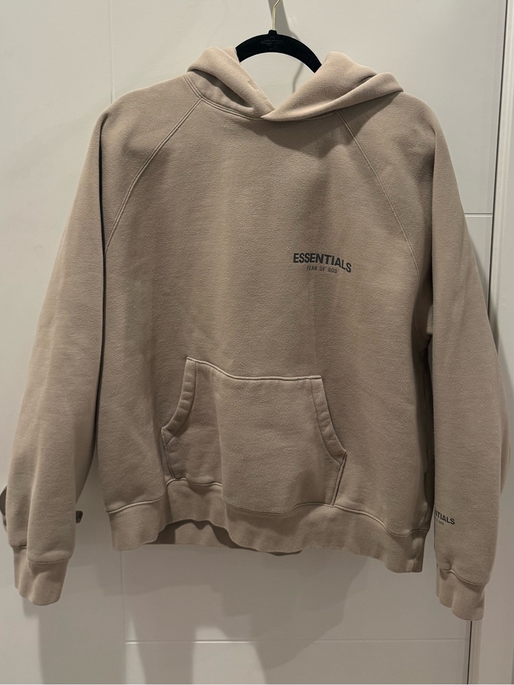 ESSENTIALS Men's Sandstone Beige Hoodie